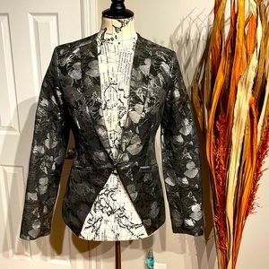 NWOT Nordstrom Tuxedo Brocade Jacquard Floral shiny Formal Evening whimsgoth rav